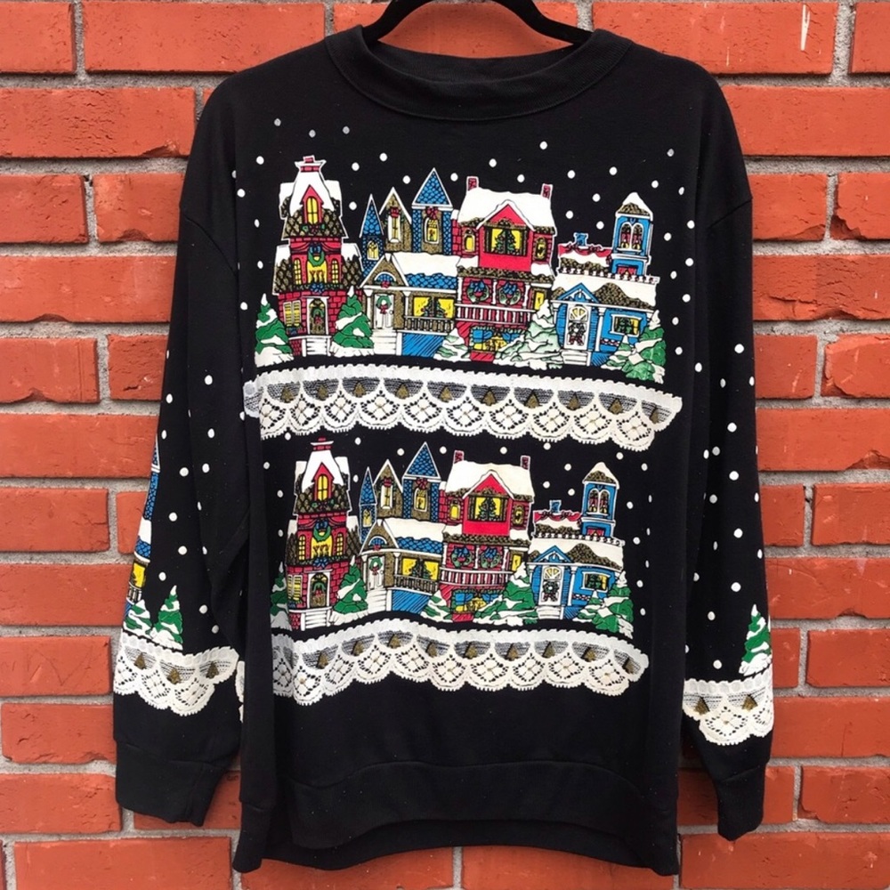 Christmas On Mainstreet Ugly Christmas Sweatshirt